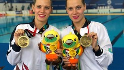 Kazakhstan punya kembar cantik yang meraih medali perunggu di cabang renang artistik Asian Games 2018. Bagaimana ya latihan mereka?