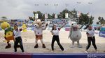Saat Maskot Asian Games 2018 Ikut Menari Bersama