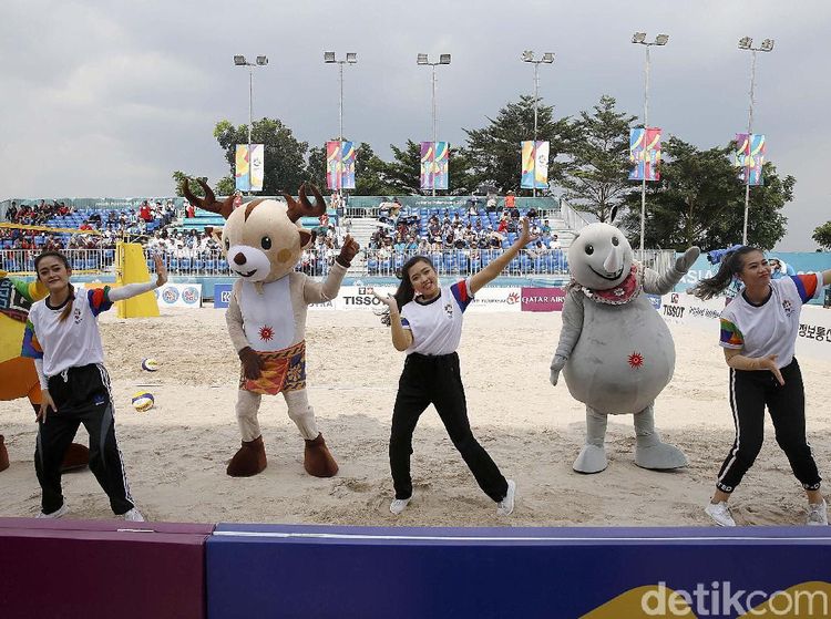 Saat Maskot Asian Games 2018 Ikut Menari Bersama