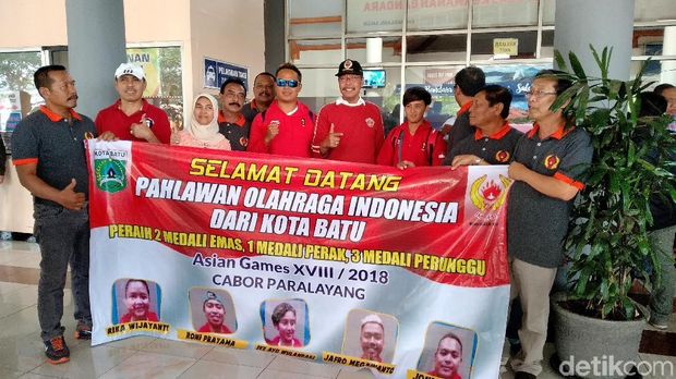 Raih Emas Asian Games, Jafro dkk Disambut di Malang