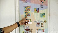 Perangko bertema Asian Games itu mengangkat ilustrasi beberapa cabang olahraga yang diperlombakan dalam Asian Games 2018.