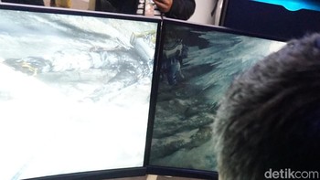 Terdapat panel di sebelah kiri untuk mengoperasikan perangkat ini. Foto: Muhamad Imron Rosyadi/detikINET