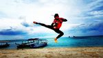 Foto Liburan Wewey Wita, Si Cantik Jago Silat Peraih Emas
