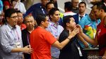 Momen Saat Sandiaga Uno Menonton Pertandingan Basket