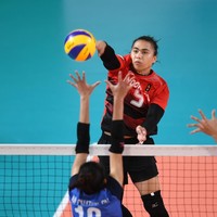 Mantan pemai Bandung BJB Tandamata di musim proliga 2019 ini memutuskan pensiun dari karier profesionalnya sebagai atlet bola voli Indonesia pada 10 September 2020. Keputusan tersebut ia sampaikan melalui akun Instgram miliknya @manganang92. Foto: Nugroho Sejati/ANTARA FOTO/INASGOC