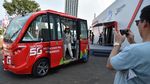 Keren! Ada Bus Listrik Tanpa Sopir Berkeliling di GBK