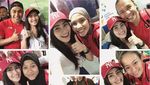Dear Syahrini, Ayu Ting Ting Nonton dan Foto Bareng Tim Voli Lho!