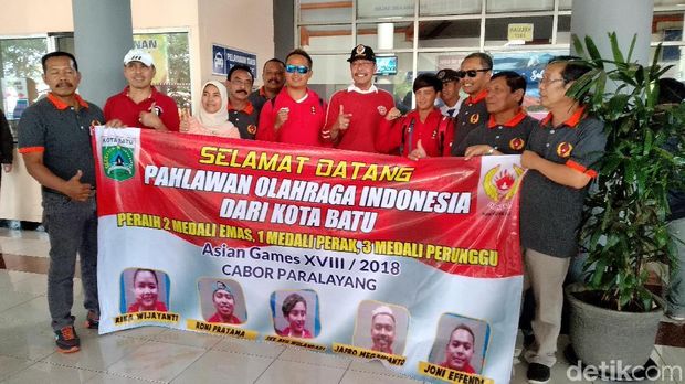 Penyambutan Atlet Paralayang Asian Games di Malang Diwarnai Insiden