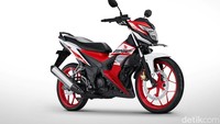 Sementara itu, tipe warna Honda Racing Red yang terinspirasi dari tim balap Astra Honda Racing Team (AHRT), dipertahankan sama dengan model atau corak sebelumnya. Kombinasi warna merah dan putih masih menjadi ciri utama. Foto: Honda