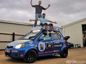 Pakai Mobil Yaris Rp 20 Jutaan, Dua Pria Keliling Inggris-Jepang