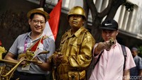 Begini momen keseruan sejumlah kontingen Asian Games saat berwisata di kawasan Kota Tua, Jakarta, Jumat (31/8/2018).