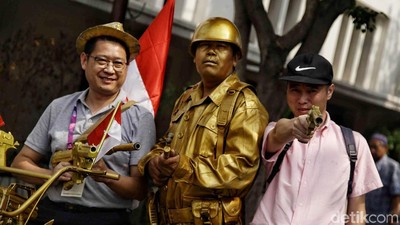 Serunya Kontingen Asian Games Wisata di Kota Tua