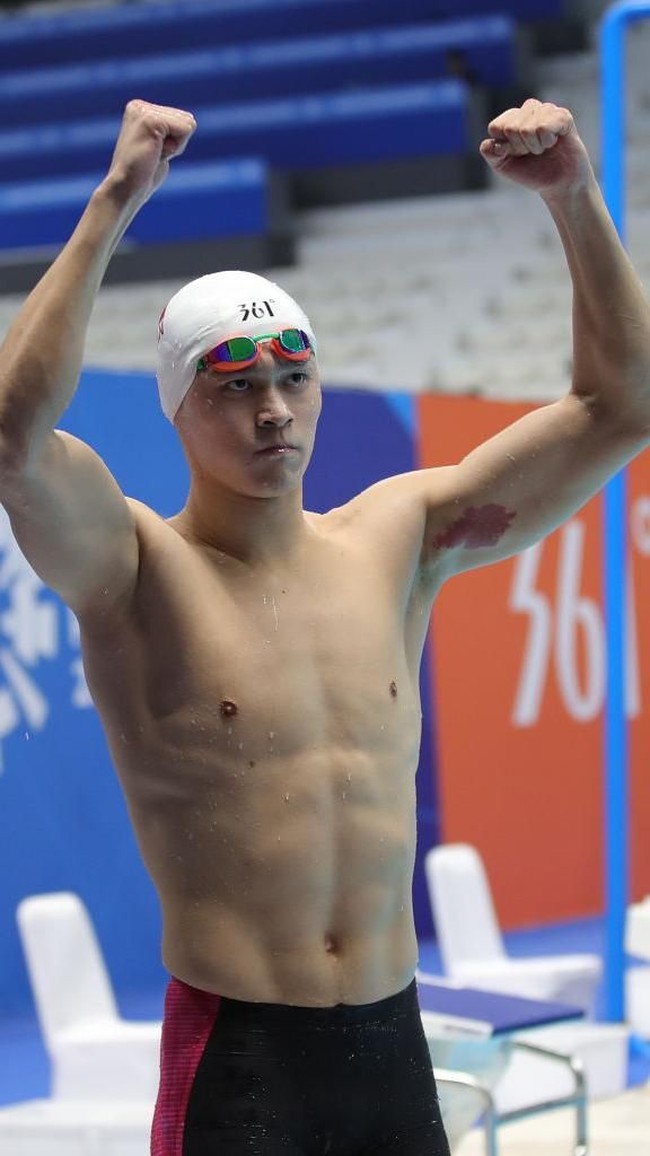 Dari China, juga ada perenang Sun Yang yang beraksi di nomor 400 meter Asian Games 2018. (Foto: Getty Images)