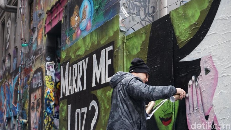 Ilustrasi Pekerja Seni di Melbourne (Shinta/detikcom) Ilustrasi Pekerja Seni di Melbourne (Shinta/detikcom)