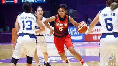 Kalahkan Mongolia, Basket Putri Indonesia Bertengger di Peringkat 7