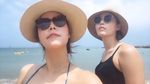 Foto: Liburannya Kapten Tim Voli Korsel yang Cantik & Jago Smash