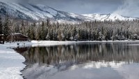 Panorama danau kala musim dingin (Montana Office of Tourism)