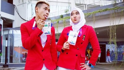 Kemesraan Hanifan dan Pipiet, Pasangan Pencak Silat Raih Emas di Asian Games