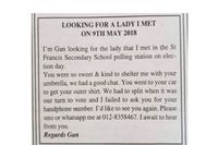 Bak Kisah Drama, Pria Pasang Iklan Cari Wanita Baik yang Pinjami Payung