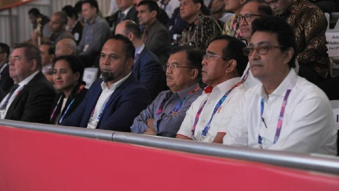 JK Tonton Pertandingan Sambo Asian Games di JCC