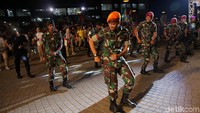 Aksi prajurit TNI senam poco-poco di Wisma Altet Kemayoran, Jakarta, Sabtu (1/9/2018).