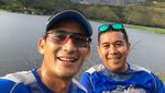 Gaya Sandiaga Vs Siwon Saat Joging dan Gowes Sepeda, Mirip Enggak?