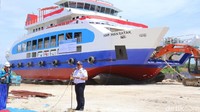 Direktur Jenderal Perhubungan Darat (Dirjen Hubdat), Budi Setiyadi mengatakan, nantinya akan ada 2 kapal lagi yang akan tiba dalam waktu dekat. (Resi Erlangga-detikcom)