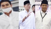 Sekitar sepekan lalu, Sandiaga sempat membandingkan gayanya dengan Siwon, personel Super Junior. Dalam foto itu, ketiga tokoh tersebut terlihat memakai kemeja lengan panjang warna putih yang dipadukan dengan celana warna khaki. Siwon Suju tiba di Indonesia kok gayanya jadi mirip kaya kita gini ya, Pak @prabowo..., tulis Sandiaga ditambah dengan emotikon tertawa hingga menangis. 