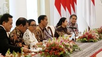 Dalam sambutan, Jokowi berkelakar soal aksi ekstremnya di pembukaan Asian Games 2018. Dia pun menanti aksi dari Jack Ma. Foto: dok. Biro Pers Setpres