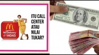 Dengan kurs dolar AS saat ini juga dinilai mirip dengan call center rumah makan cepat saji. Foto: Dok. Istimewa