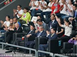 Potret Keseruan Jack Ma Nonton Final Voli di Asian Games