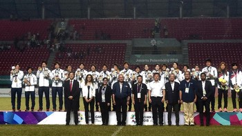 Tidak diketahui apakah Jack Ma langsung terbang ke Jakarta atau menginap di Palembang. Tapi dipastikan dia akan menghadiri penutupan Asian Games 2018 yang berlangsung 2 September mendatang atau besok. Foto: Sutanta Aditya/ANTARA FOTO/INASGOC