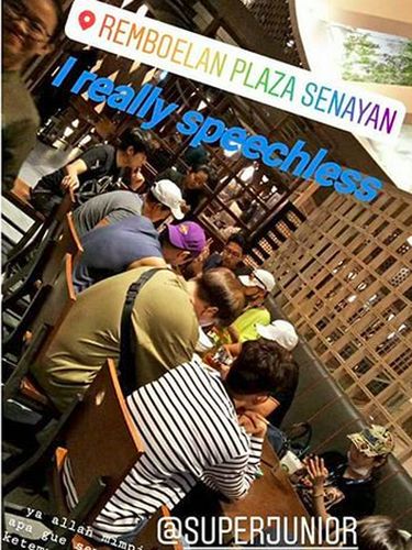 Kebersamaan Member Super Junior Makan Malam Setelah dari GBK