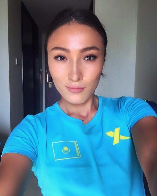 Wanita cantik ini adalah Aigerim Shynazbekova, atlet Kazakhstan yang ikut berlaga di Asian Games 2018. Shynazbekova merupakan atlet cabang atletik berusia 26 tahun. Dalam profil Instagramnya, Shynazbekova menulis dia adalah atlet lari gawang 100 meter. Foto: dok. Instagram