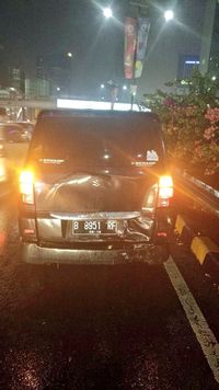 5 Mobil Kecelakaan Beruntun di Tol Arah Semanggi, Lalin Tersendat