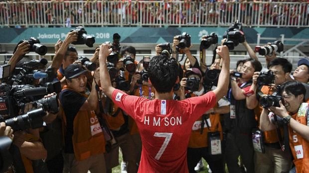 Son Heung Min dan skuat timnas Korea Selatan kini bebas wajib militer.
