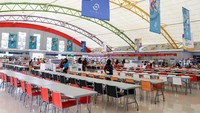 Kantin atau ruang makan para atlet. Istimewa/Antara Foto/Iqbal Lubis.