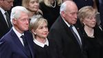 Foto: Tanpa Trump, Pemakaman McCain Dihadiri Obama Hingga Clinton