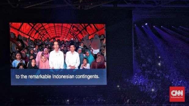 Presiden Jokowi ketika melakukan teleconference.