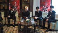 Para member mengaku senang bisa datang kembali ke Indonesia karena energi dari pada fans mereka iKonic yang sangat luar biasa. Foto: (Septiana Ledysia)