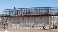 Sementara itu, pembebasan lahan untuk main road telah mencapai 100%. Istimewa/Dok. Jasamarga.