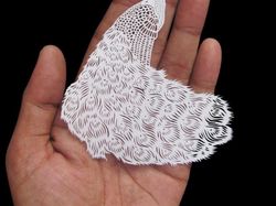 Karya Seni Luar Biasa dari Potongan Kertas Putih