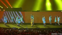 Tampil menggelegar di Closing Ceremony Asian Games 2018 semalam, Siti Badriah membuat suasana pecah setelah menyanyikan lagu Syantik. Foto: Grandyos Zafna/detikSport