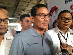 Sandiaga: Pisahkan Politik dengan Ekonomi