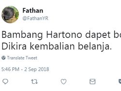 Candaan Netizen Soal Bonus Asian Games Bambang Hartono