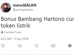 Candaan Netizen Soal Bonus Asian Games Bambang Hartono