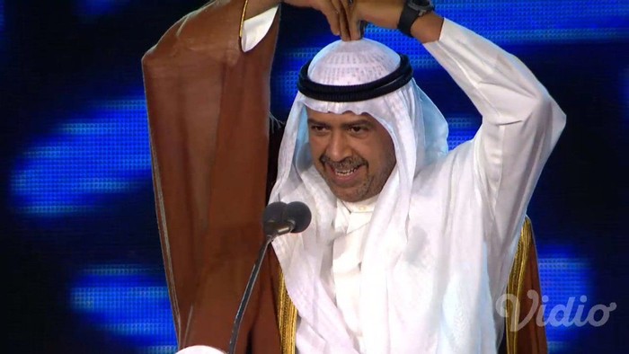 Presiden OCA Sheikh Ahmed Al-Fahad Al-Ahmed Al-Sabah. Foto: Screenshot Vidio.com Presiden OCA Sheikh Ahmed Al-Fahad Al-Ahmed Al-Sabah. Foto: Screenshot Vidio.com