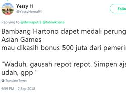 Candaan Netizen Soal Bonus Asian Games Bambang Hartono
