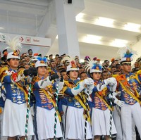 Closing Ceremony Asian Games 2018 sukses digelar pada Minggu (2/9/2018). Sebanyak 1.500 performer tampil maksimal pada acara penutupan. Tak hanya kostum, namun juga makeup para perfomer tampak dramatis.  Foto: dok. Martha Tilaar