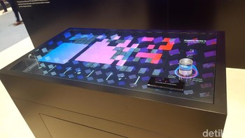 Melodi itu dihasilkan dari panel raksasa ini. (Foto: detikINET/Muhamad Imron Rosyadi)